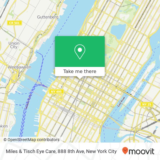 Miles & Tisch Eye Care, 888 8th Ave map