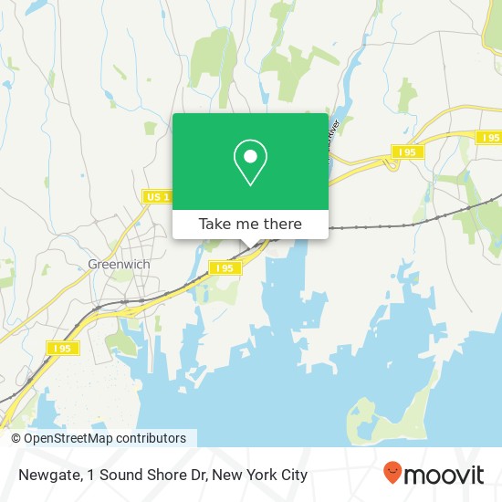 Mapa de Newgate, 1 Sound Shore Dr