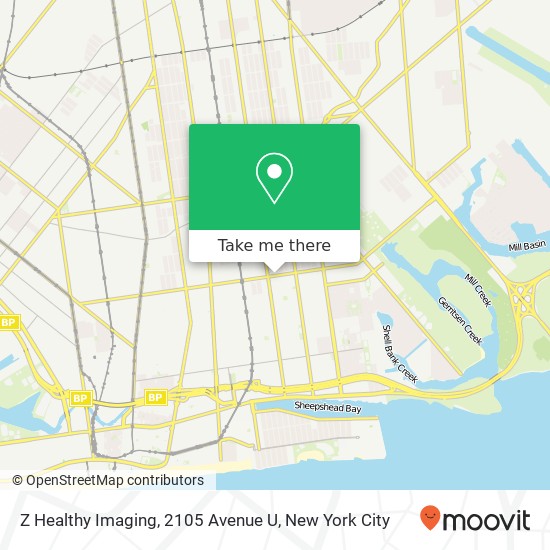 Mapa de Z Healthy Imaging, 2105 Avenue U