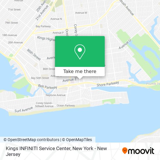 Kings INFINITI Service Center map