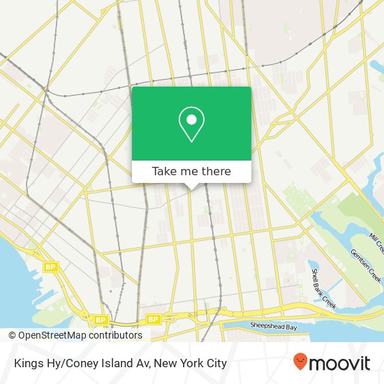 Kings Hy/Coney Island Av map