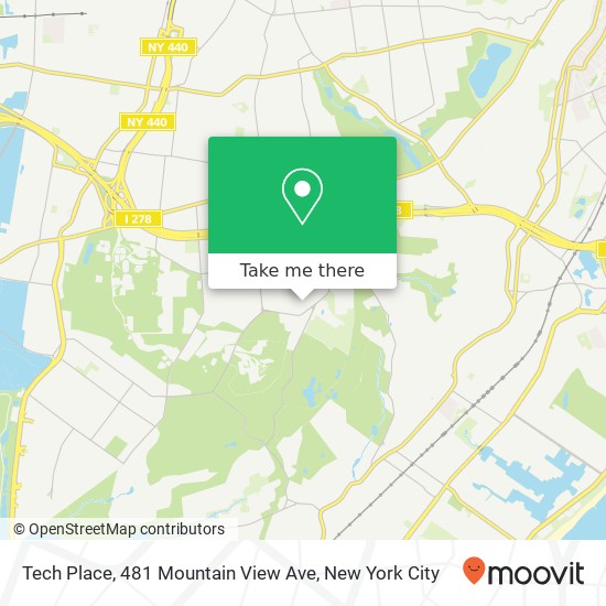 Mapa de Tech Place, 481 Mountain View Ave