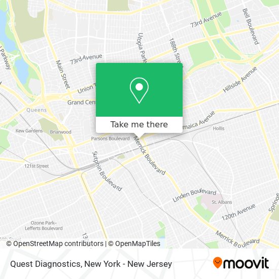 Quest Diagnostics map