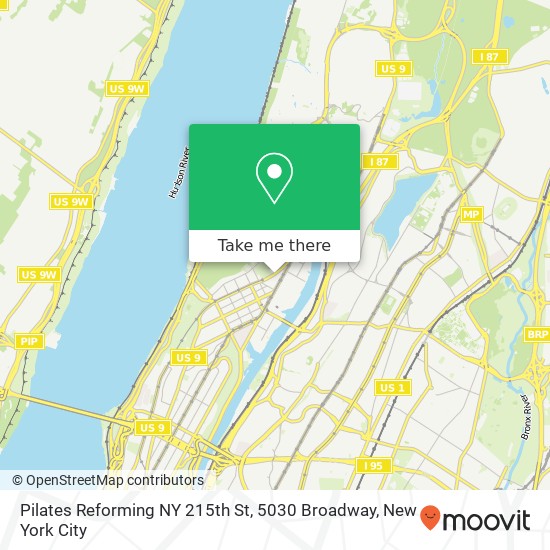 Mapa de Pilates Reforming NY 215th St, 5030 Broadway