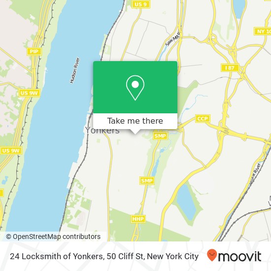 24 Locksmith of Yonkers, 50 Cliff St map