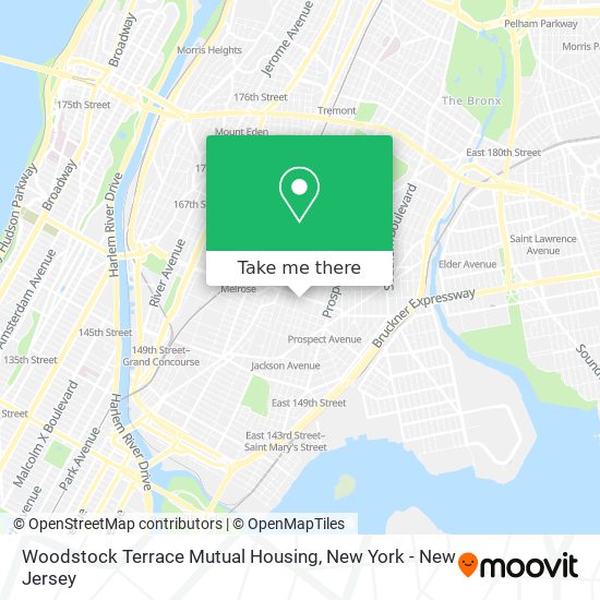 Mapa de Woodstock Terrace Mutual Housing
