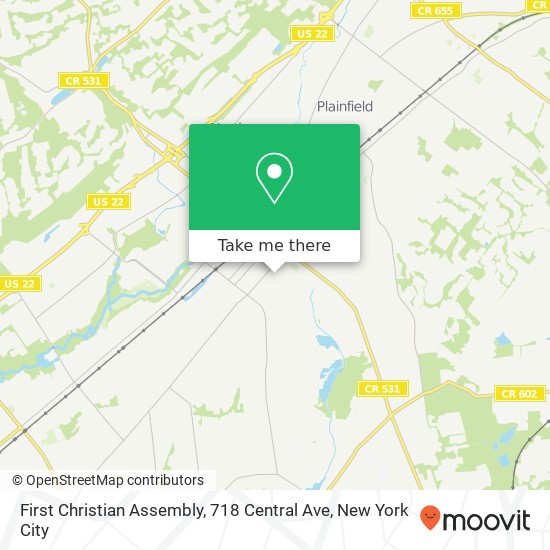 First Christian Assembly, 718 Central Ave map