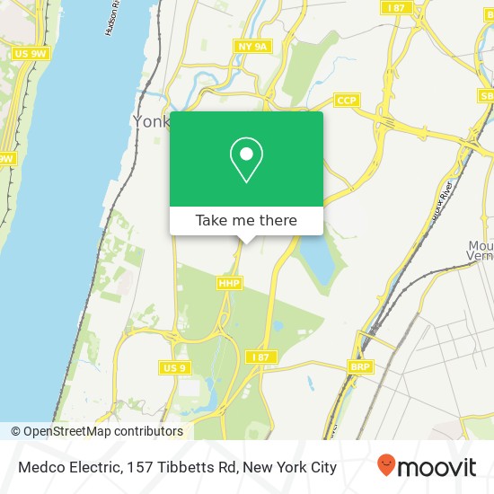 Mapa de Medco Electric, 157 Tibbetts Rd