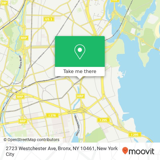 Mapa de 2723 Westchester Ave, Bronx, NY 10461