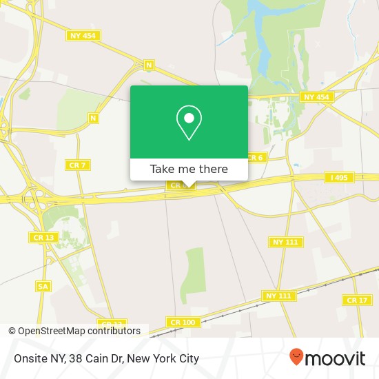 Mapa de Onsite NY, 38 Cain Dr