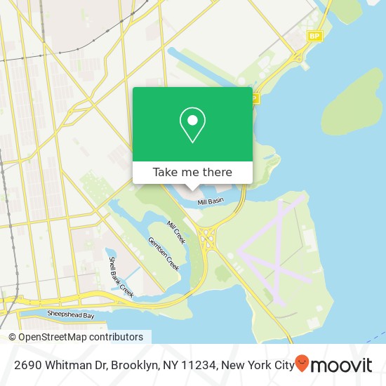 Mapa de 2690 Whitman Dr, Brooklyn, NY 11234