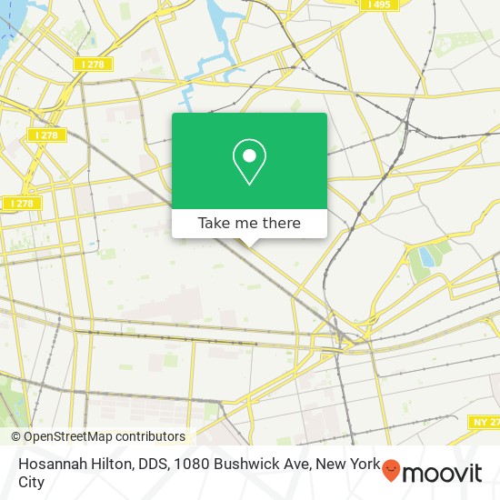 Hosannah Hilton, DDS, 1080 Bushwick Ave map