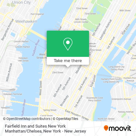 Mapa de Fairfield Inn and Suites New York Manhattan / Chelsea