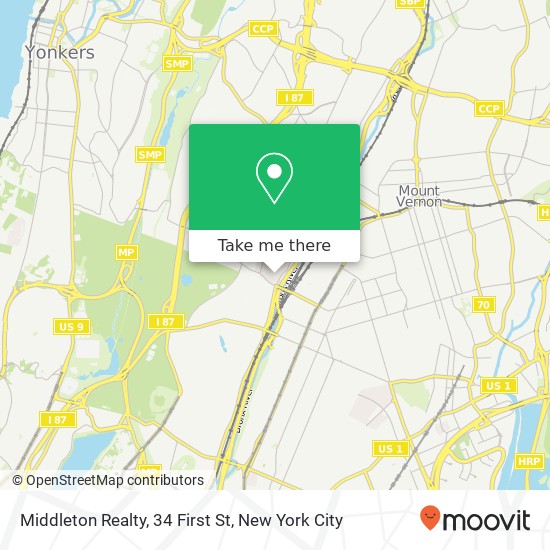 Mapa de Middleton Realty, 34 First St