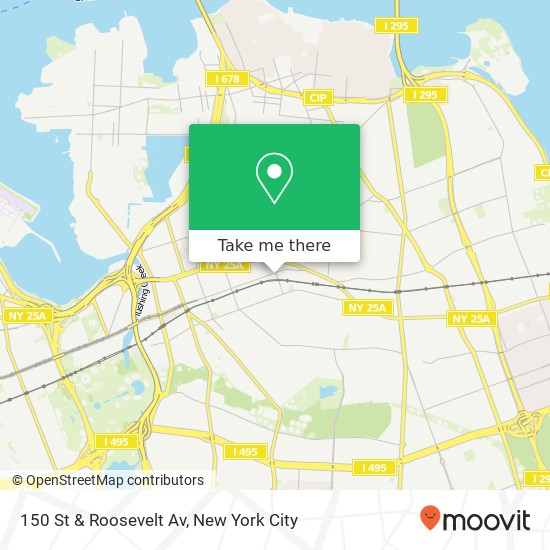 150 St & Roosevelt Av map