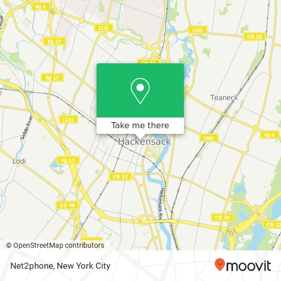 Net2phone map