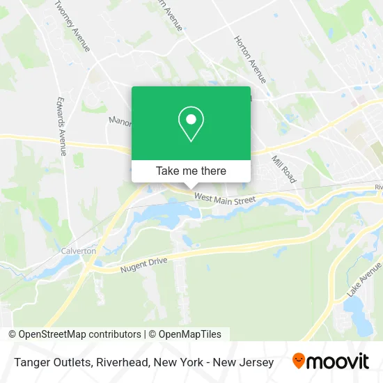 Tanger Outlets, Riverhead map