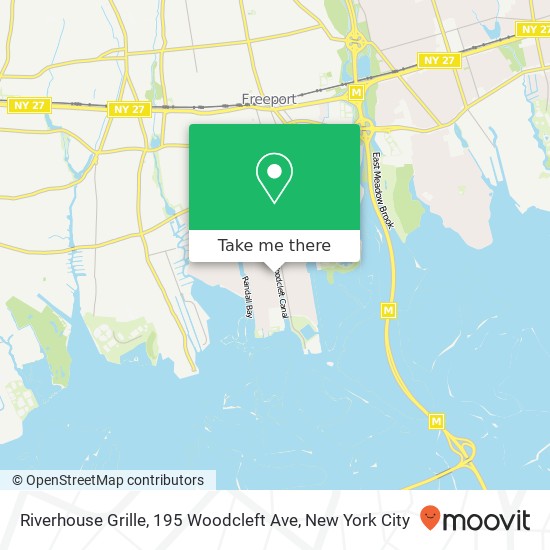 Mapa de Riverhouse Grille, 195 Woodcleft Ave