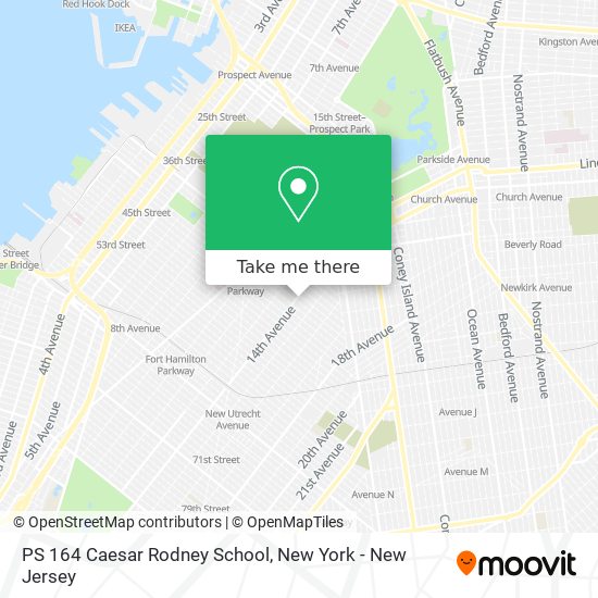 Mapa de PS 164 Caesar Rodney School