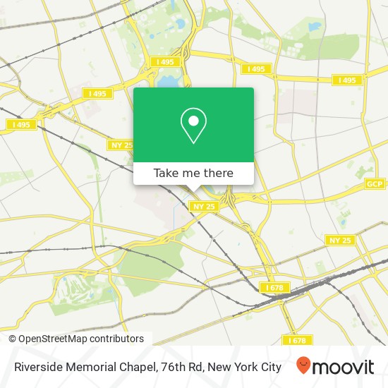 Mapa de Riverside Memorial Chapel, 76th Rd