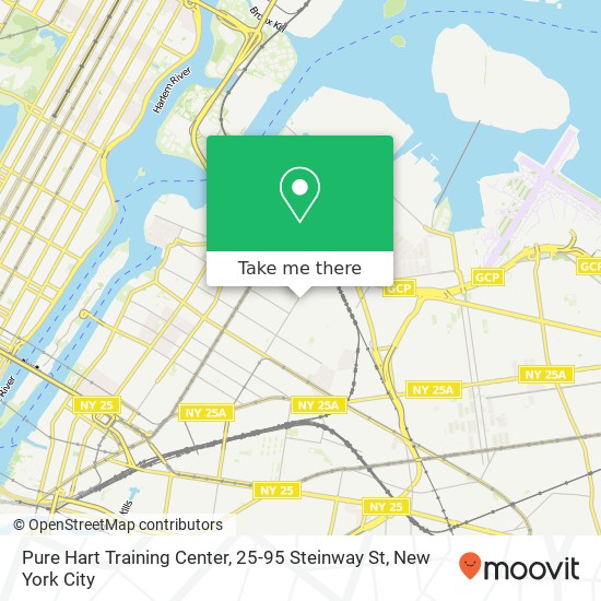 Mapa de Pure Hart Training Center, 25-95 Steinway St
