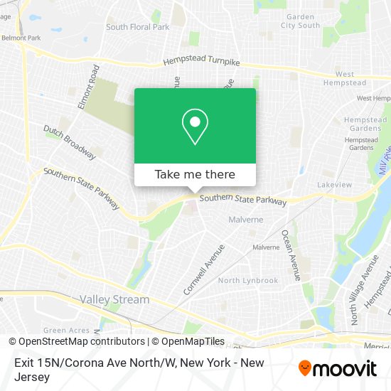 Mapa de Exit 15N/Corona Ave North/W
