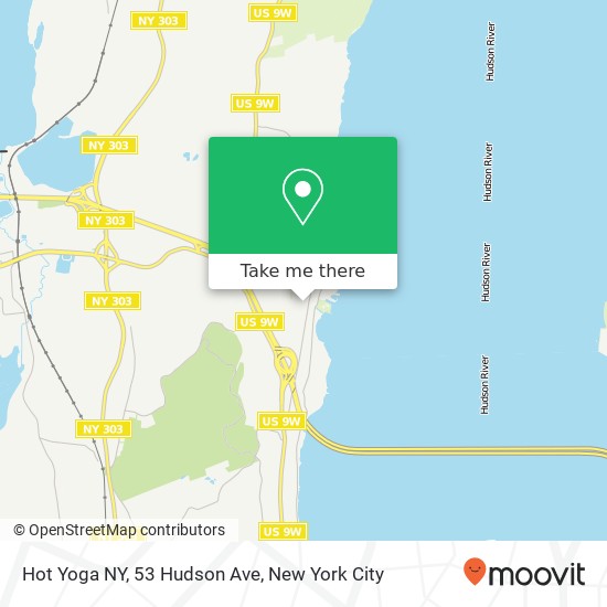 Mapa de Hot Yoga NY, 53 Hudson Ave