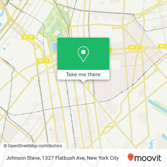 Johnson Steve, 1327 Flatbush Ave map
