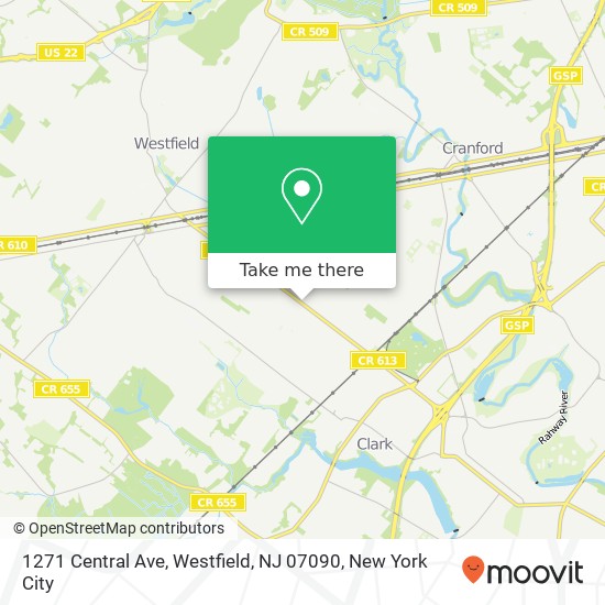 1271 Central Ave, Westfield, NJ 07090 map