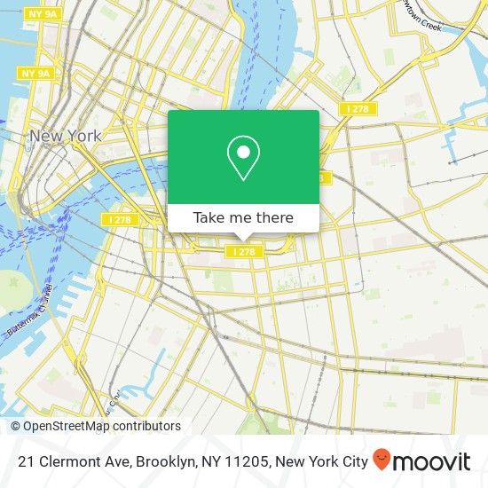 21 Clermont Ave, Brooklyn, NY 11205 map