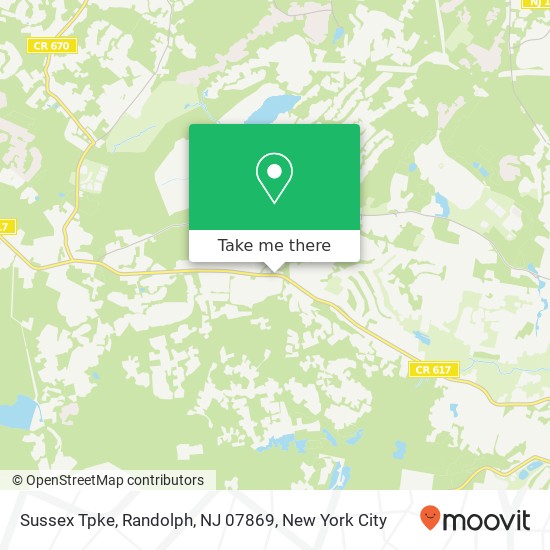 Mapa de Sussex Tpke, Randolph, NJ 07869