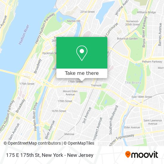 Mapa de 175 E 175th St