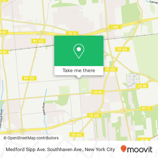 Mapa de Medford Sipp Ave. Southhaven Ave.