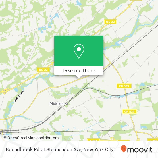 Mapa de Boundbrook Rd at Stephenson Ave