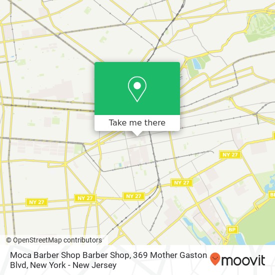 Mapa de Moca Barber Shop Barber Shop, 369 Mother Gaston Blvd