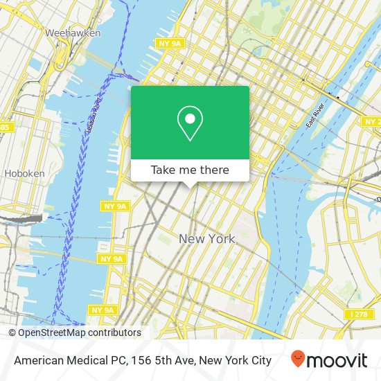 American Medical PC, 156 5th Ave map