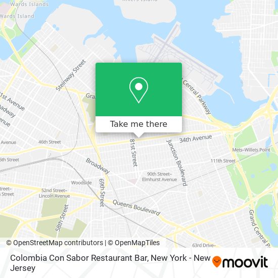 Mapa de Colombia Con Sabor Restaurant Bar