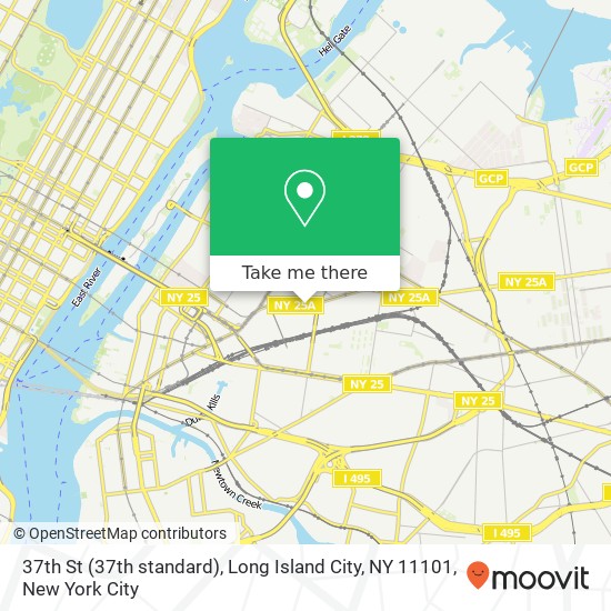 37th St (37th standard), Long Island City, NY 11101 map