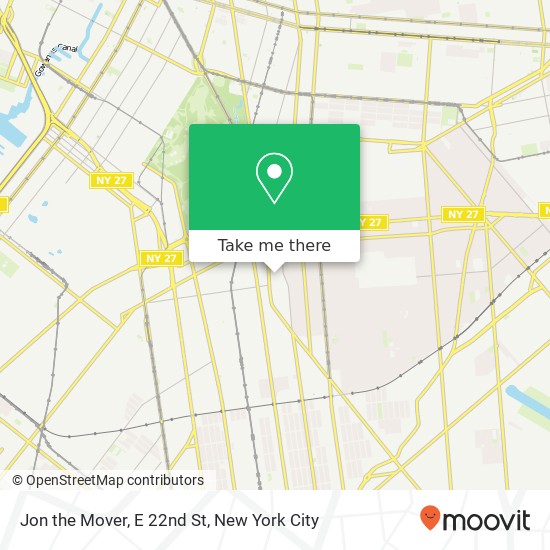 Mapa de Jon the Mover, E 22nd St