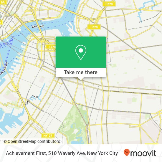 Achievement First, 510 Waverly Ave map