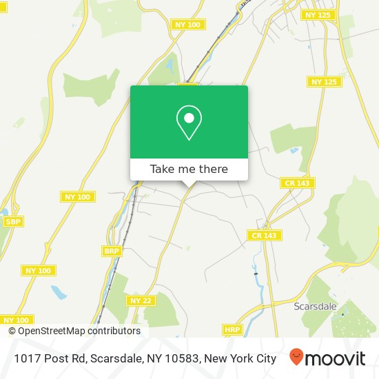 1017 Post Rd, Scarsdale, NY 10583 map