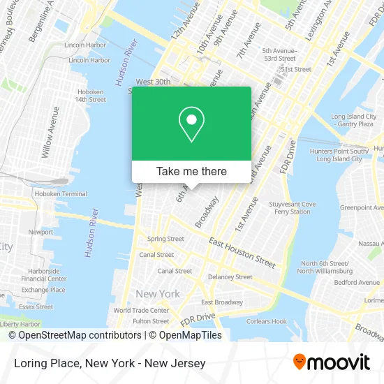 Loring Place map