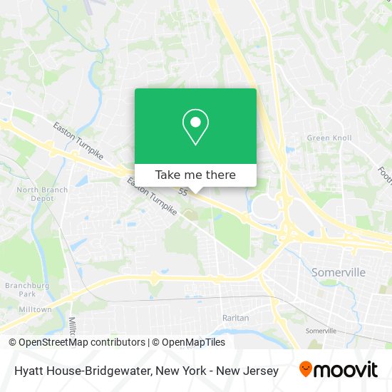Mapa de Hyatt House-Bridgewater