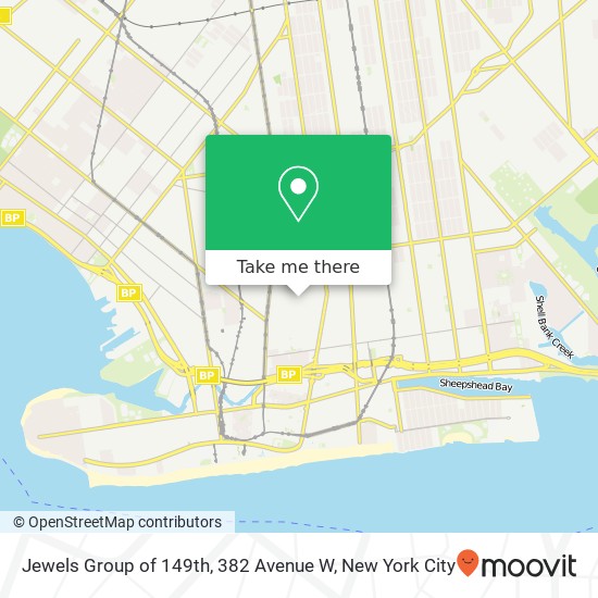 Jewels Group of 149th, 382 Avenue W map