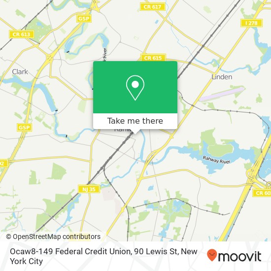Mapa de Ocaw8-149 Federal Credit Union, 90 Lewis St