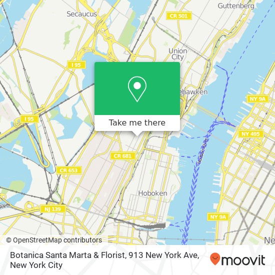 Botanica Santa Marta & Florist, 913 New York Ave map