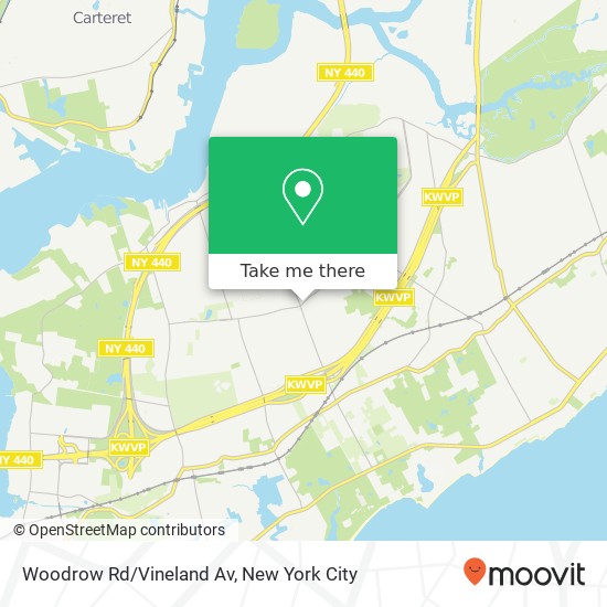 Woodrow Rd/Vineland Av map