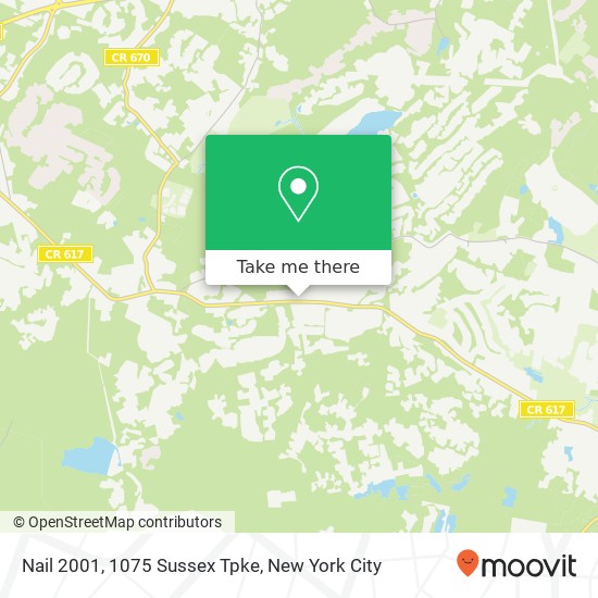 Nail 2001, 1075 Sussex Tpke map