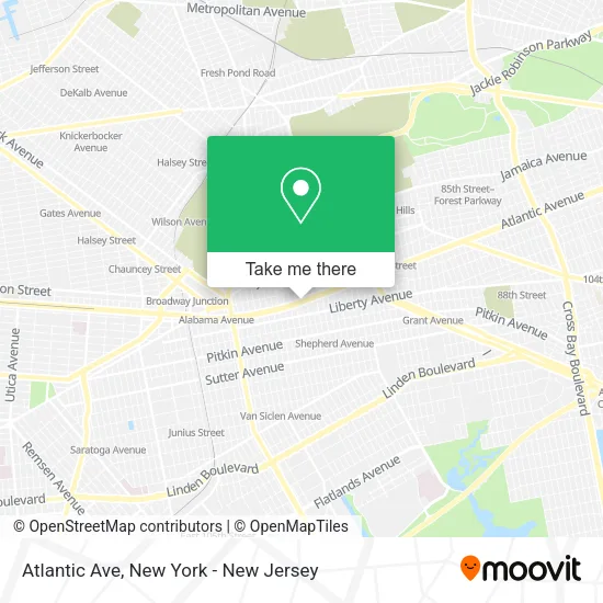 Atlantic Ave map