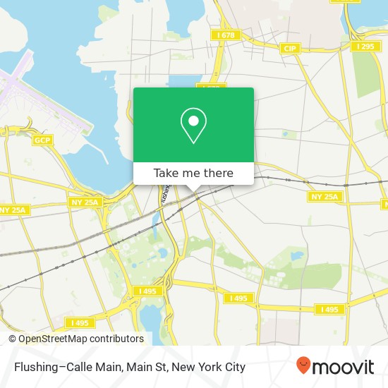 Mapa de Flushing–Calle Main, Main St